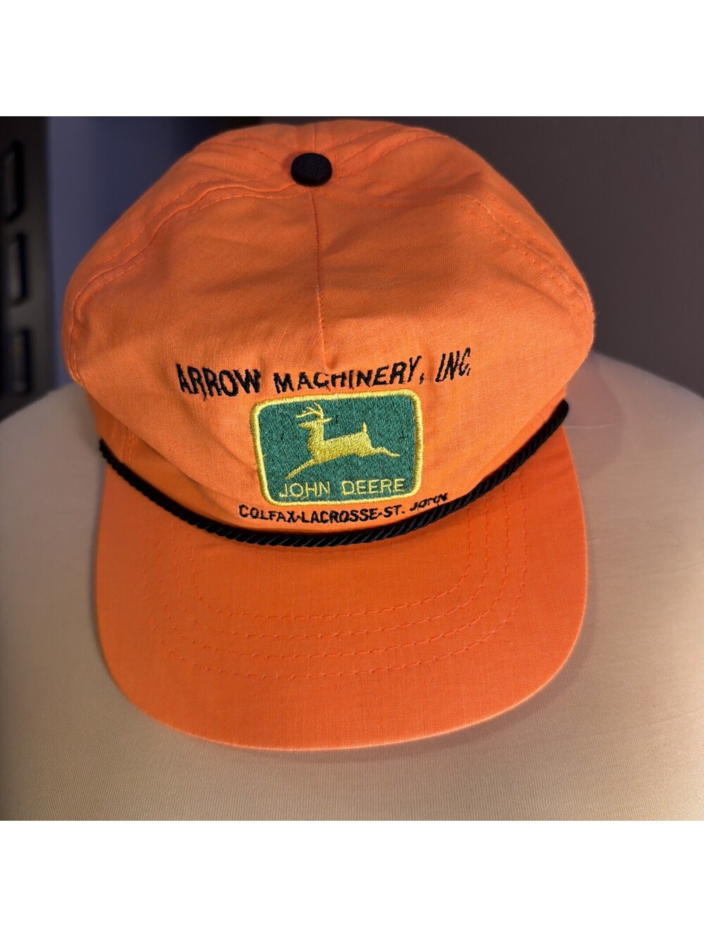 Vintage John Deere Trucker SnapBack Hat Roped Skate Tractor
